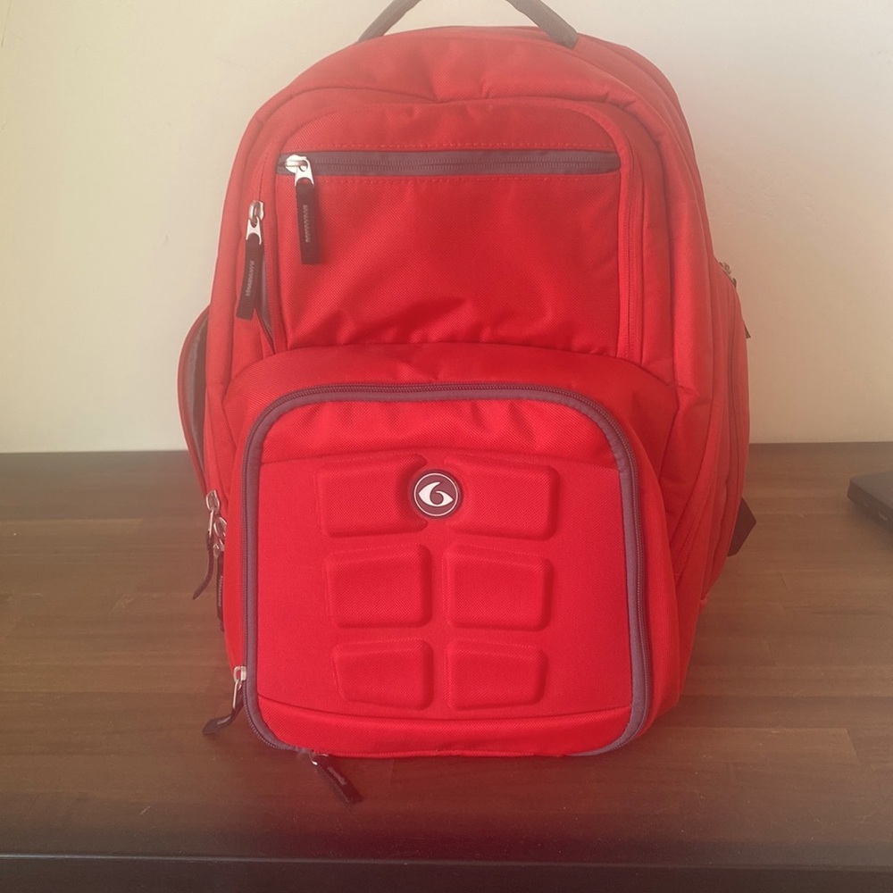 6 pack brand fitness backpack